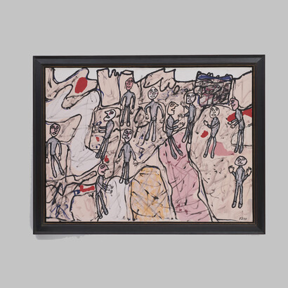 Jean Dubuffet, Lieu de pelerinage, 1975. Courtesy of Opera Gallery