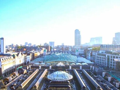 Vista aérea del Smithfield Meat Market y de la zona donde se instalará el Museo de Londres