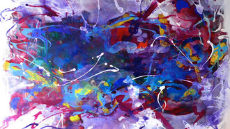 Rain and Cinema Mexico! 92 x 122 cm, Mixed on canvas