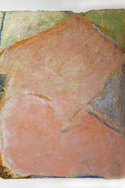 Richards Ruben, Pink a Boob, 1988,  Mixed Media on Paper, 30” x 42”
