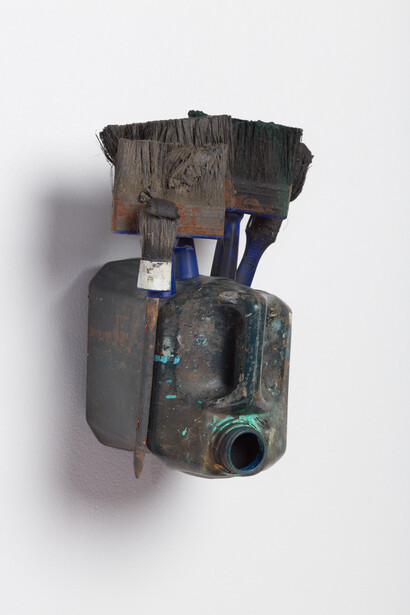 Romuald Hazoumè, Soulagée, 2025. Courtesy of October Gallery