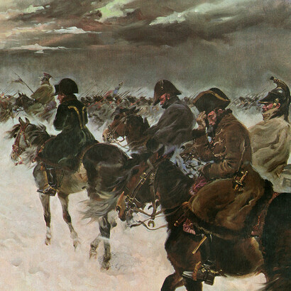 Retreat of Napoleon from Russia, by Jerzy Kossak