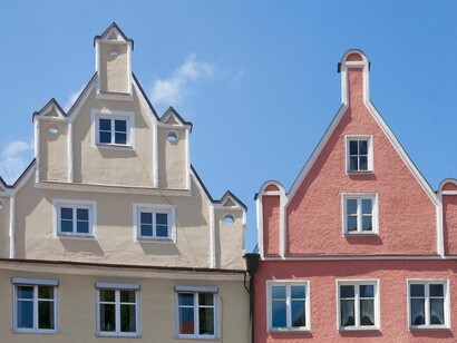 Prospetti di palazzi a Landshut