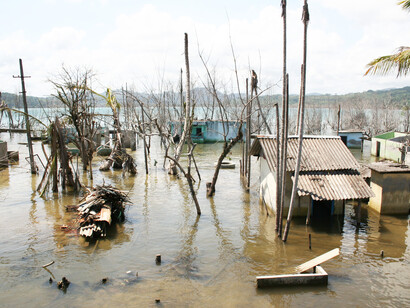 Campbell Bay, Great Nicobar, during the 2004 tsunami; this is where the investments are planned © Pankaj Sekhsaria
