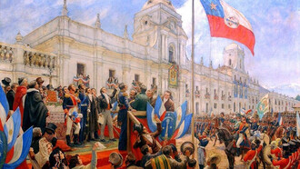 Proclamación y jura de la Independencia de Chile, por Pedro Subercaseaux (1945)