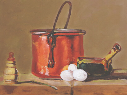 Jean-Baptiste Chardin, Il paiolo di rame rosso