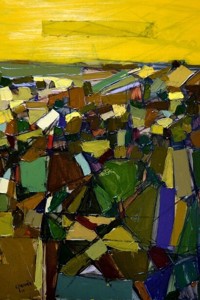 Darwiche Chamaa,
Untitled 7 (detail), 2022, Oil on canvas, 31.5" x 27.5". Courtesy of the artist and Agora Gallery