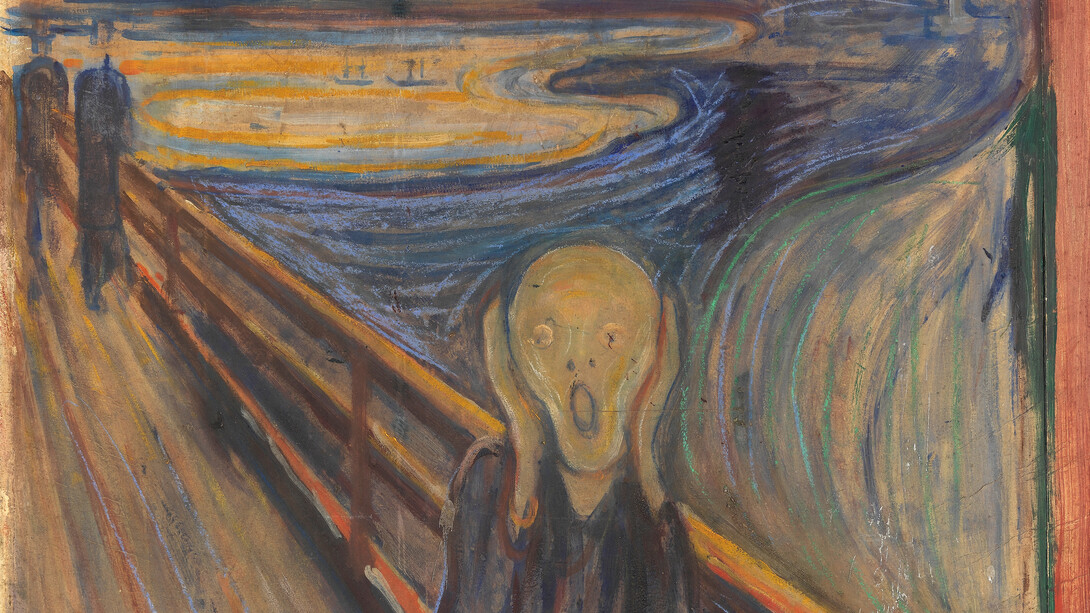 Edvard Munch; El grito, 1893, Galería Nacional de Noruega, Oslo (detalle)