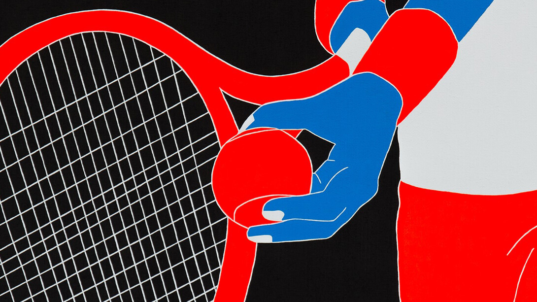 Fosco Grisendi, Confidence #8, acrilico su tela di juta, 2018, cm. 60x80, foto Nicolò Maltoni