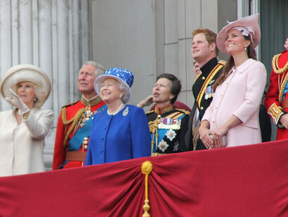 Royal family on the balcony in 2013 