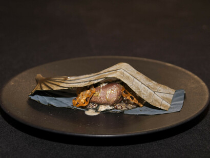 Madrid Fusión 2015. Plato de Elena Arzak. Foto Thalía Olszewski Ibáñez