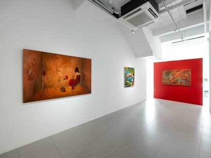 Various artists, Lah! Stories from the neighbourhood, exhibition view. Courtesy of Cuturi Gallery