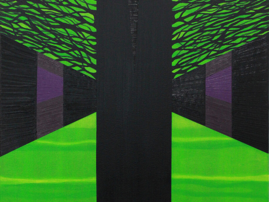 Morrison, Alex Gene 'Psychic Vampire', detail, 2014, Oil on canvas, 92 x 66 cm