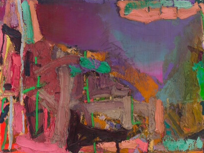 Brian Rutenberg, Weather’s wind 5 (detail), 2025. Courtesy of LewAllen Galleries