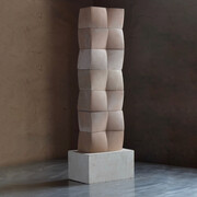 Tom Waldron,”Block Column”, Hydrostone, 25 x 8 x 5 inches