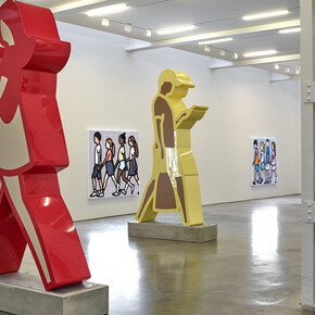 Julian Opie, exhibition view. Courtesy of Lisson Gallery