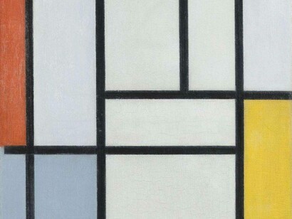 Piet Mondrian Composition with Red, Black, Yellow, Blue, and Gray (1921) 