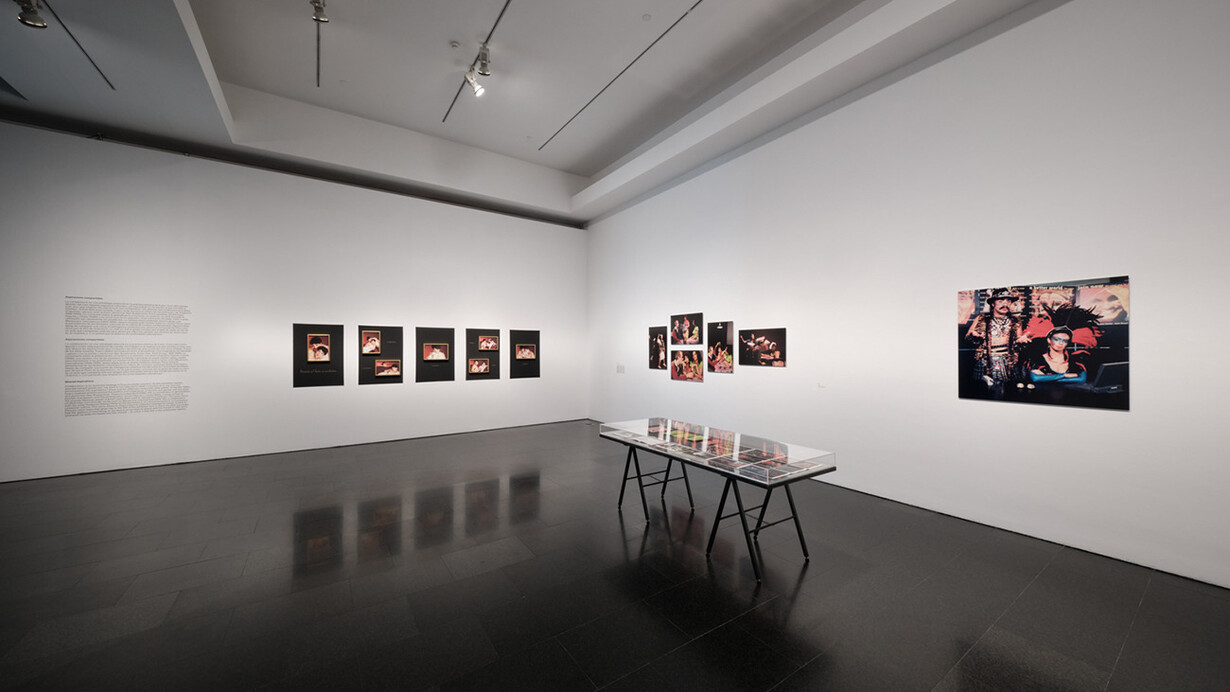 Coco Fusco, I learned to swim on dry land, exhibition view. Courtesy of Museu d'Art Contemporani de Barcelona