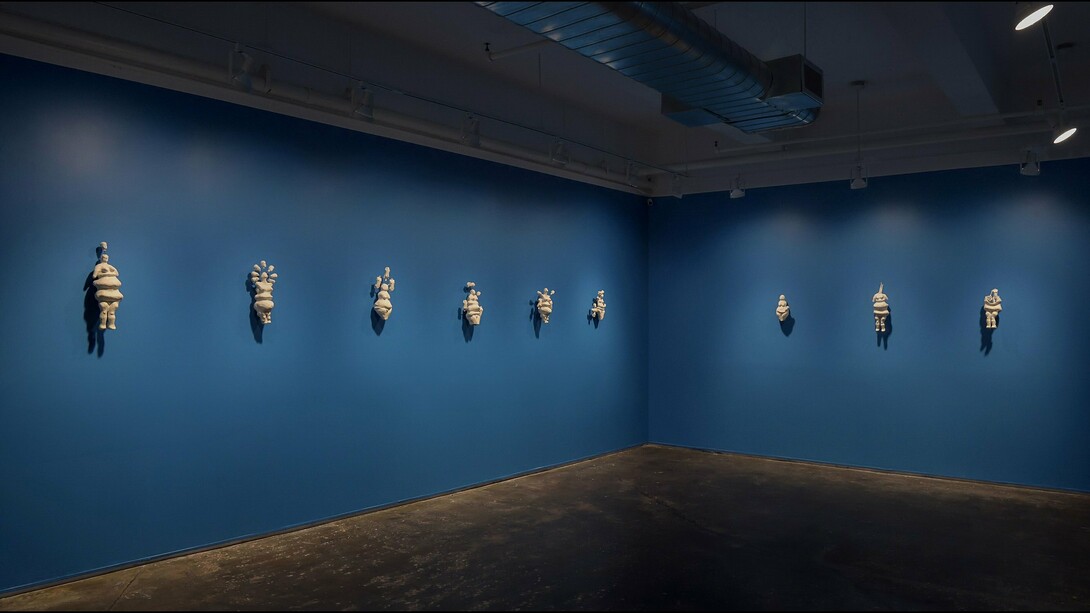 Exhibition view, Sylvia Netzer, Goddesses + Emaciation, 2024, A.I.R. Gallery, Brooklyn, NY. Image courtesy of A.I.R. Gallery and the artist. Photography credit: David Lubarsky