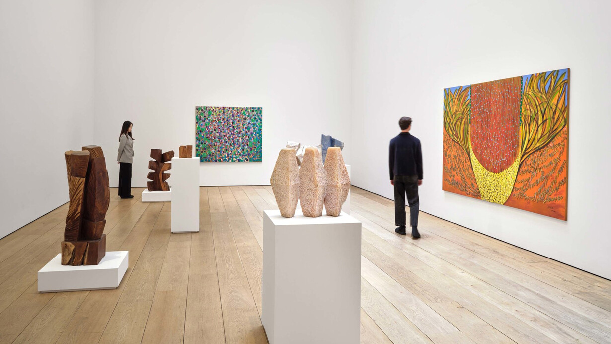 Divide two divide one, exhibition view. Courtesy of Lehmann Maupin 
