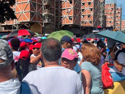 Venezolanos protestan en contra de los resultados electorales divulgados por el gobierno, Caracas, Venezuela, agosto de 2024