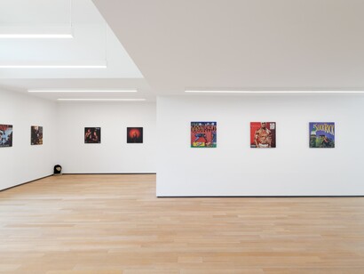 Awol Erizku, Moon, turn the flames…Gently gently away, exhibition view. Courtesy of Sean Kelly Gallery