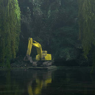 Edwin Zwakman, Pond (detail), 2013, c-print, diasec/dibond, 51 1/4 x 49 3/8 in / 130 x 125 cm