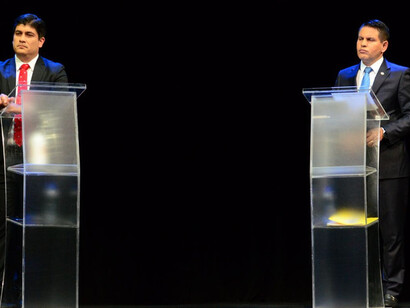 Debate entre los dos candidatos a las elecciones en Costa Rica que se disputarán el balotaje