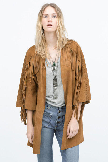 Chaqueta de ante