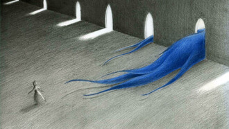 Barbablù. Illustrazione di  Alessandra Psacharopulo