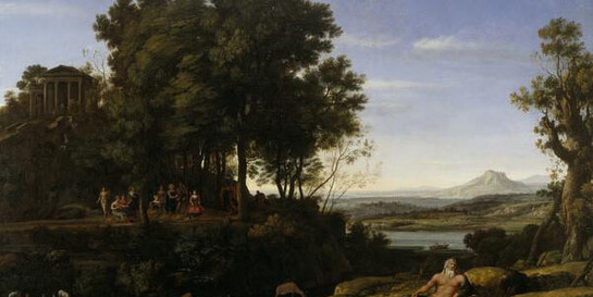 Claude Lorrain (Claude Gellée), Landscape with Apollo and the Muse