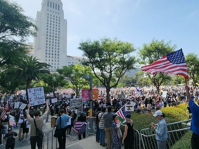 With flags in hand and signs aloft, they stood against the rise of a modern monarchy