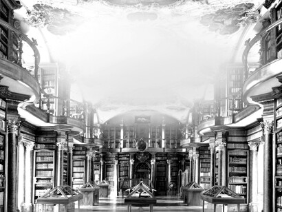 Mariella Bettineschi, L'era successiva (Trinity College Library, Dublino) 2015, 200x130x4 cm. Courtesy l'artista