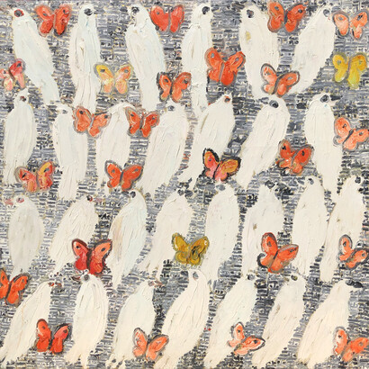 Hunt Slonem, Peace Plan Vietnam, 2014. Courtesy the artist and TEW Galleries