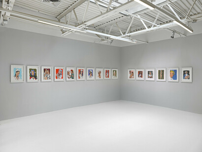Walter Robinson, Let the music play, exhibition view. Courtesy of Jeffrey Deitch