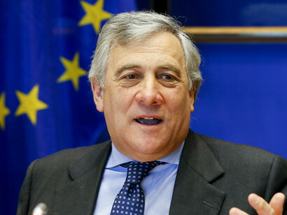 Antonio Tajani at the EU Parliament