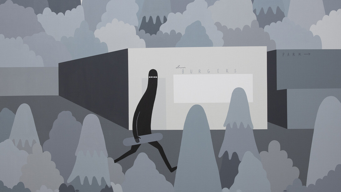 The Ways LUVS Look, 2021, acrylic on canvas, 80 x 100 cm. Courtesy of GR Gallery