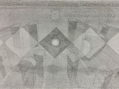 Simon Bertrand, Kaharan tepe time crystals , 2024. Courtesy of Anita Rogers Gallery