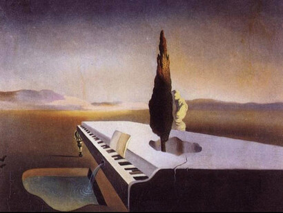 Salvadr Dalì, Fontana necrofila scorrente dal pianoforte