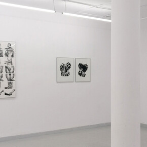 Juan Hidalgo, Arte de Eros, vista de exhibición. Cortesía de la Galería Adora Calvo