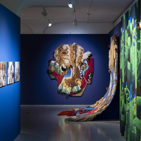 Christoph Hefti. The missing cat und andere textile storys, ausstellungsansicht. Mit freundlicher genehmigung des Museums für Gestaltung