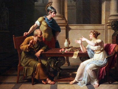 Nicolas-André Monsiau, Socrate e Aspasia