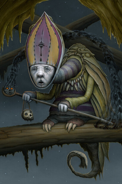 Matt Dangler, The necromancer. Courtesy of Corey Helford Gallery 