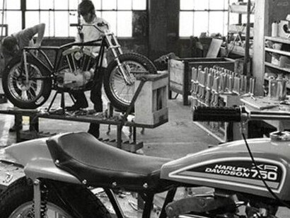 Racing Machines form the KR to the XR. Courtesy of Harley-Davidson Museum