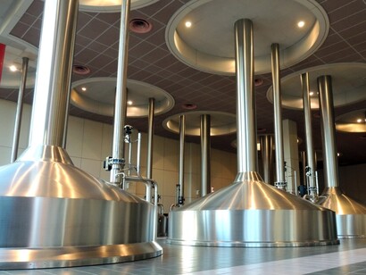 Fábrica de cerveza Stella Artois en Bélgica