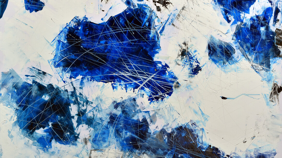 Antonella Benanzato, Cromogonie, dittico su pannello (2019) (100x75)