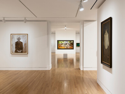 Jamie Wyeth, Unsettled, exhibition view. Courtesy of Frye Art Museum