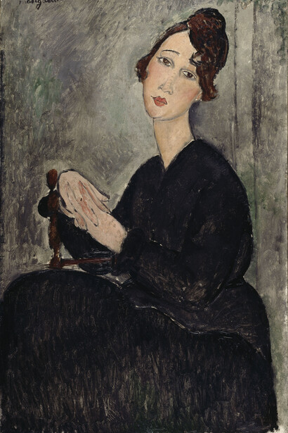 Amedeo Modigliani, Ritratto di Dèdie, 1918, olio su tela, cm 114 × 75, Centre Pompidou, Parigi © Centre Pompidou