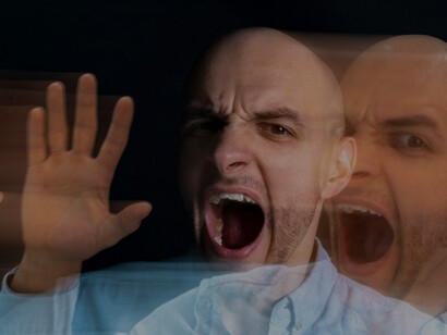 A man dealing with anger, including latent frustrations