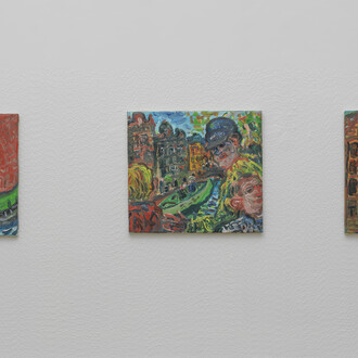 Armen Eloyan, City paintings Amsterdam, exhibition view. Courtesy of Upstream Gallery